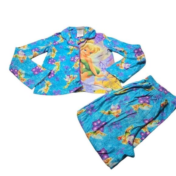 Disney Fairies Tinkerbell Pajamas S6/6x - Picture 1 of 6